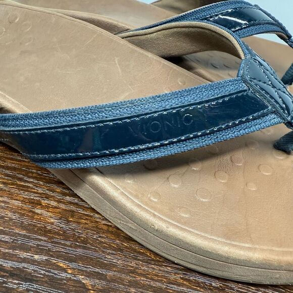 Vionic High Tide Navy Blue Sandal Size 10 - Picture 2 of 8